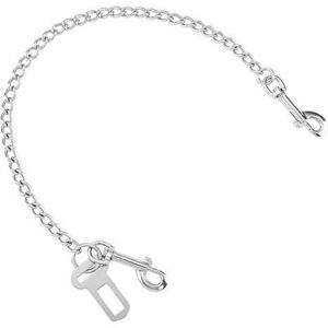 Stainless Steel No Chew Dog Car, Pet Vehicle Safety Restraint, Heavy Duty Big